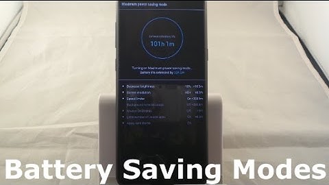 Battery Saving Modes | Galaxy S8/S8+