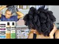 ONE BRAND HAIR CARE ROUTINE | Natural Hair | Aunt Jackie's Curls & Coils Collection | 4B 4C HAIR