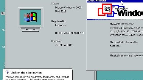 Installing Windows Whistler Build 2223