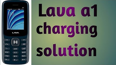 Lava a1 charging🔋⚡🔋⚡ solution