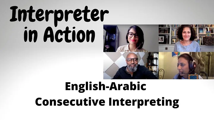 Interpreter in Action, Consecutive Interpreting- English-Arabic, Arab American Conference 2021, Day1