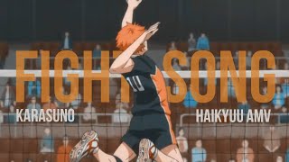 fight song || haikyuu [karasuno] amv