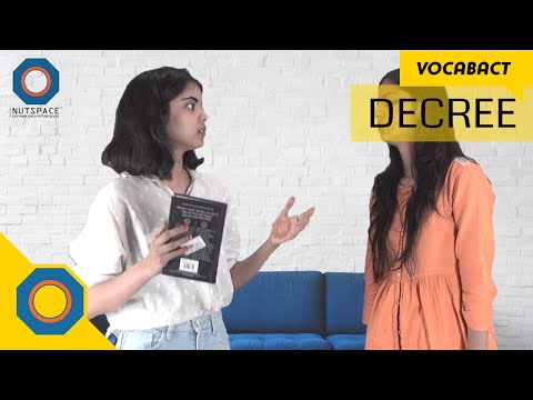 Decree Meaning | VocabAct | NutSpace