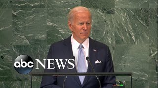 President Biden's full remarks at UN General Assembly