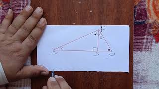 ((مثلث نظرية اقليدس)) : كيف تكتب المثلثات الثلاثة المتشابهه بترتيب الرؤوس المتناظرة