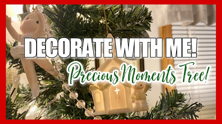 DECORATE WITH ME! Heirloom Precious Moments Christmas Tree!