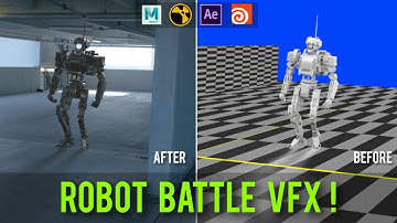 CGI VFX Short Clip: "Robot Fight" | After Effects VFX Tutorial | By Captainsting