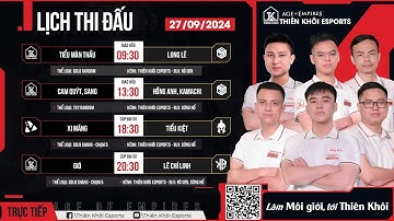 Trực Tiếp | Giao hữu AOE | Thiên Khôi_ TMT vs EGO_Long Lê | Solo Random | BLV: RBS | 27/09/2024