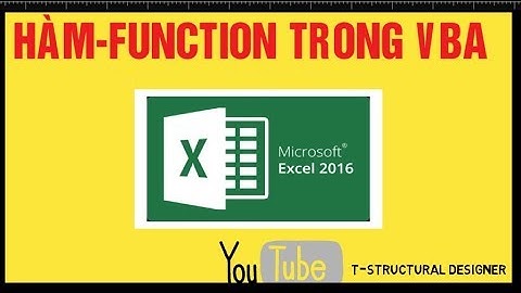 [Excel&VBA] - HƯỚNG DẪN TẠO HÀM - FUNCTION TRONG VBA DÙNG ĐỂ TRA CỨU DỮ LIỆU || T-SD