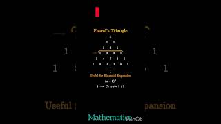 Pascal's triangle #shortsfeed #shorts