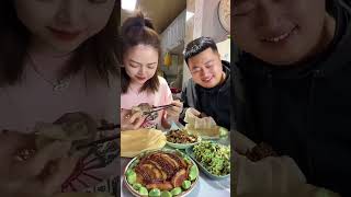 Funny Husband and Wife with Brother Yummy Food Eating Challenge 🍲🍲🍲🤣🤣🤣