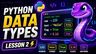 Python Data Types Explained for Beginners ⚡🐍 | Python Tutorial #2