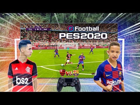 FLAMENGO Vs BARCELONA PEGOU FOGO NO PS4! E-FOOTBALL PES 2020 DESAFIOS DE FUTEBOL ‹ Rikinho ›