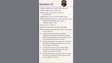 21. databricks professional certification | databricks interview questions and answers