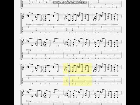 Guitar tab for interstellar theme eddie van der meersubscribe for more tabl...