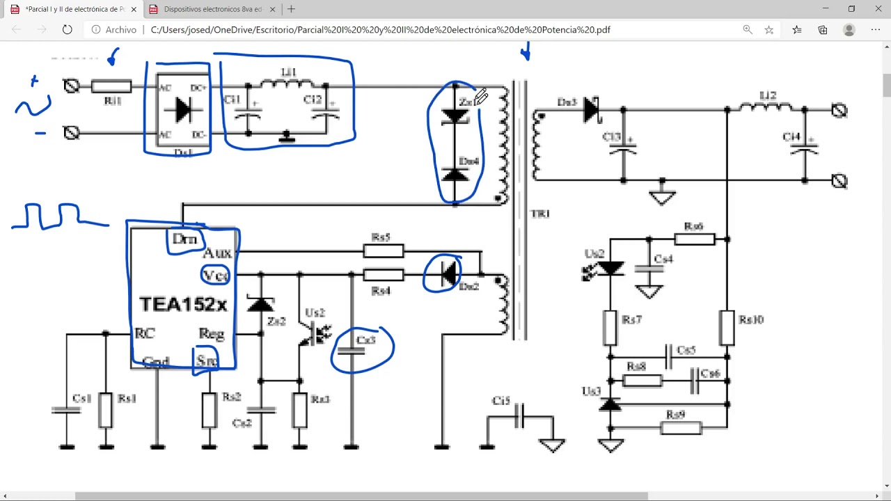 Diagrama Fuente Conmutada 12v