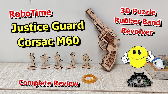 Pistolet à élastique Corsac M60 - Puzzle 3D Rokr- BCD JEUX