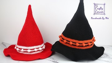 Crochet Easy Witch Hat Tutorial For Beginners