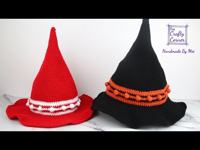 Crochet Easy Witch Hat Tutorial For Beginners - YouTube display picture 1