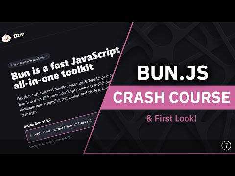 Bun Crash Course | JavaScript Runtime, Bundler & Transpiler