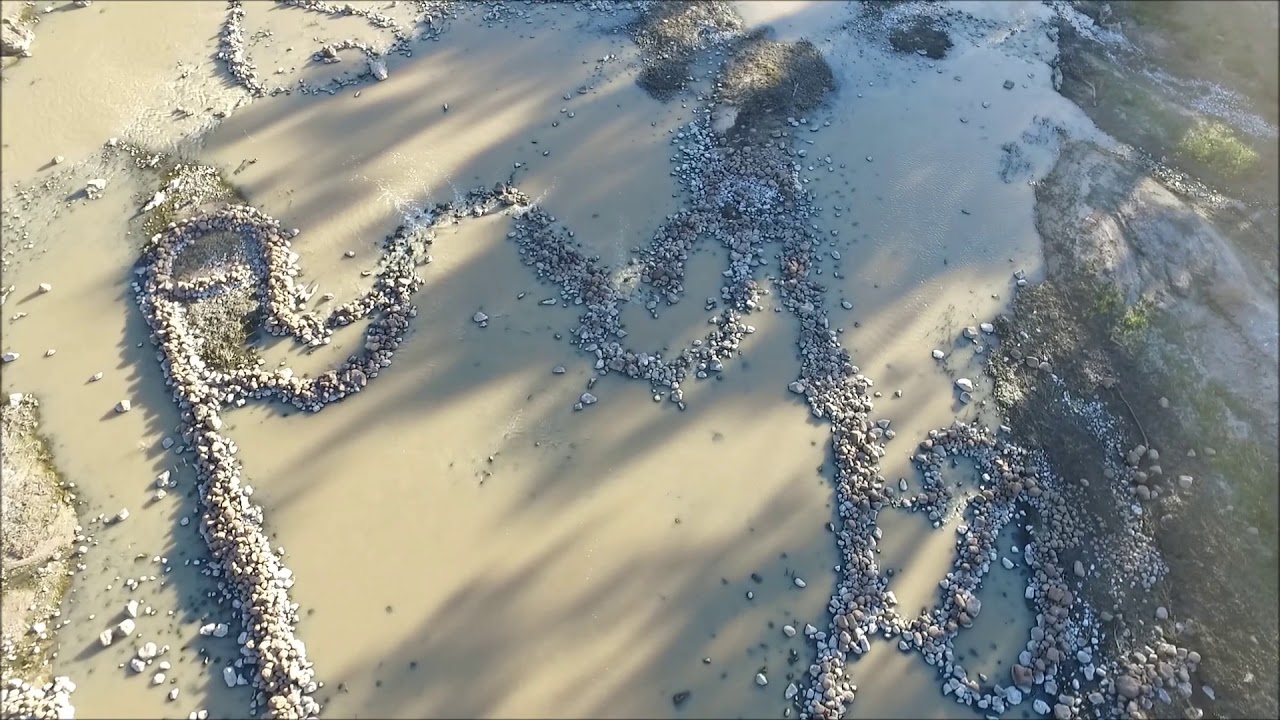 Brewarrina Fish Traps, Brewarrina Far West NSW filmed by Sky Eye UAV  Solutions 