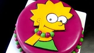 Lisa Simpson Cake, How To Tutorial / Dort Simpsonovi - YouTube