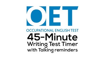 OET Writing Practice Timer (with talking reminders)