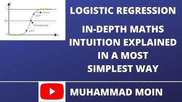 Logistic Regression In-Depth Maths Intuition Explained in a Most Simplest Way, Machine Learning