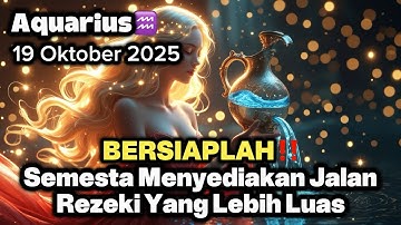 Aquarius♒️ BERSIAPLAH‼️Semesta Menyediakan Jalan Rezeki Yang Lebih Luas Oktober 2025 - Planet Zodiak