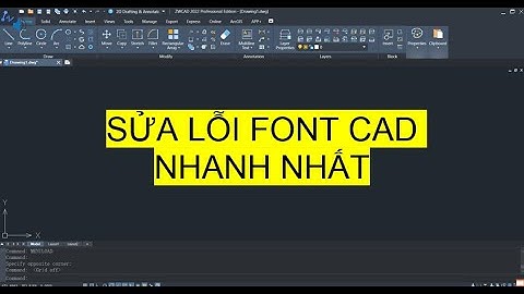 Sửa text bị lỗi font trong autocad 2007 năm 2024