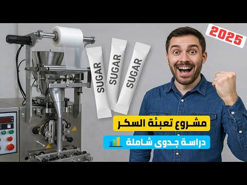 مشروع تعبئة السكر تعبئة سكر الفنادق أصابع السكر دراسة جدوى كاملة مشروع مربح جدا