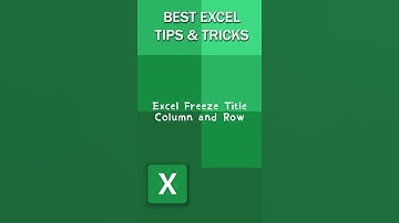 Tips & Tricks Excel Freeze Title Columns and Rows #Shorts