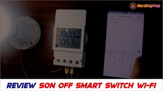 sonoff pow elite 16A / 20A smart AC watt meter ewelink smart din rail