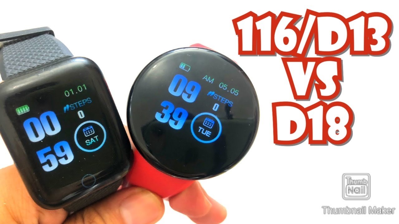 116 Plus/D13 VS. D18 SMARTWATCH | ENGLISH - YouTube
