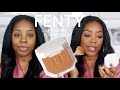 FENTY BEAUTY SOFT MATTE POWDER FOUNDATION | MY POWDER FOUNDATION ROUTINE | Andrea Renee