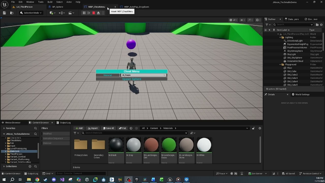UE5  - UMG Widget - AutoPopulatingDropdown Overview