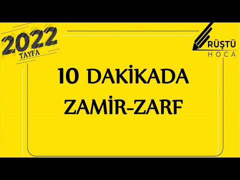 10 DAKİKADA | Zamir-Zarf | RÜŞTÜ HOCA