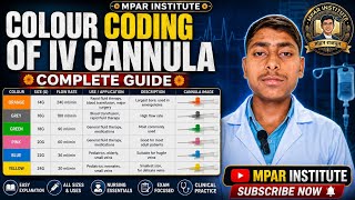 Colour Coding of IV Cannula | Complete Guide in Hindi | IV Cannula Sizes, Uses & Flow Rate | Nursing