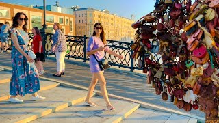[4K] Promenade at Sunset Walk | Moscow Summer