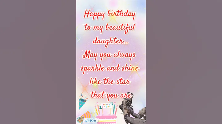 Birthday wishes to daughter from mother || Happy birthday daughter #happybirthday #daughter