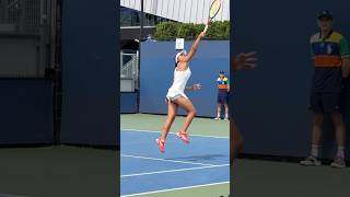 BH Overhead - Nauhany Silva US Open 2025 Junior  #usopen #tennis #backhand #slowmo #juniortennis