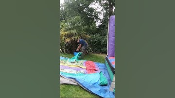 Jungle Obstacle Course🦁🦝 #jungle #bouncycastle #bouncy #bouncy #bouncyhouse