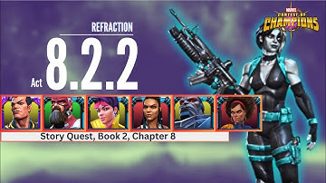 REFRACTION - Act 8.2.2 | Alternative path |easy path for completion | DOMINO Boss Fight | mcoc