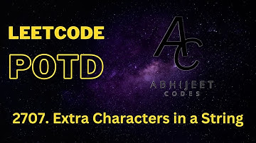 2707. Extra Characters in a String | LeetCode potd | Approach brute force +  optimization | C++