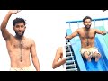 Village swimming tube well  hair chest body builder hunks  men abs  hunks for men