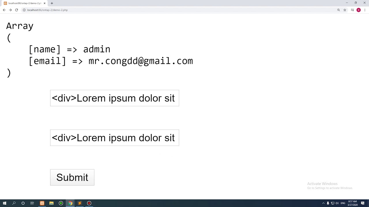 PHP cơ bản bài 11 -  xử lý dữ liệu trên form với POST