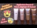 L'Oreal Lumi Glotion TESTED as Primer/Highlight/Contour + SWATCHES ALL 4