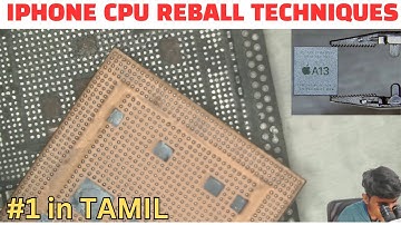 iPhone CPU Reballing Techniques in tamil / iPhone 11 - A13 CPU Reballing in tamil.