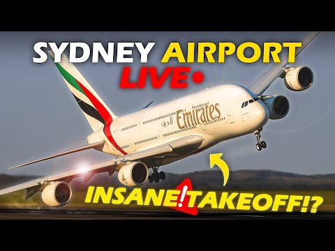 🔴 LIVE Plane Spotting @ Sydney Airport! CRAZY A380 & 747 Takeoffs!