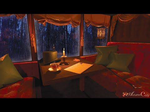 VICTORIAN-ERA-AUTUMN-AMBIENCE:-Rainy-Carriage-Ri